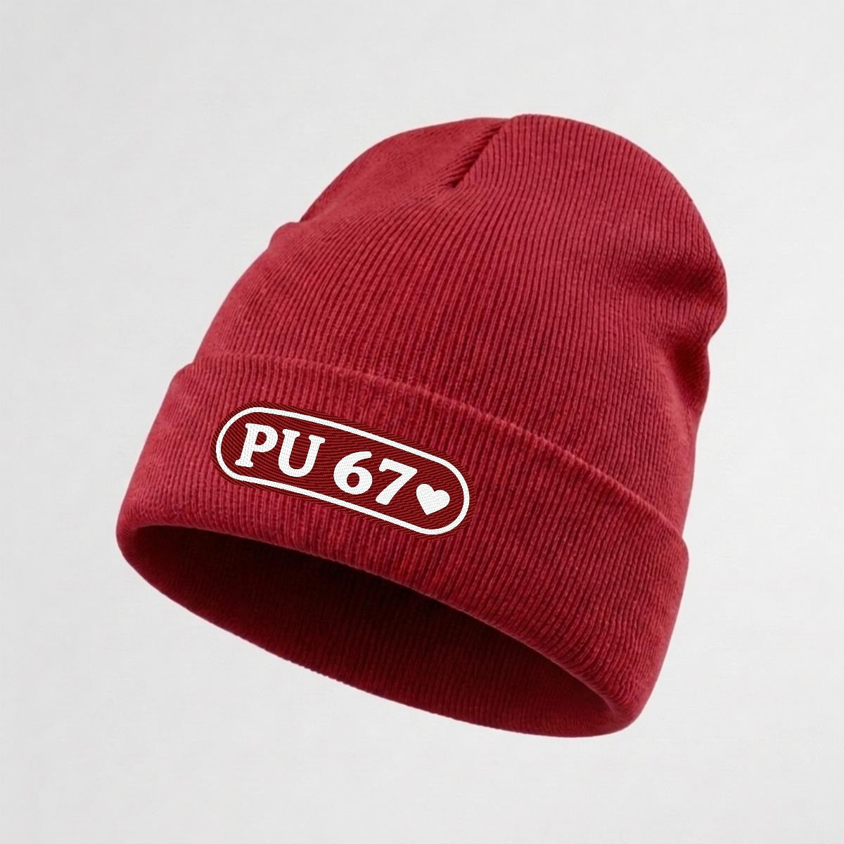 PU Universe 67 刺繍ニットビーニー