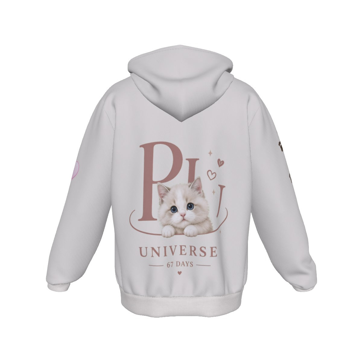 PU All-Over Zip-Up Hoodie