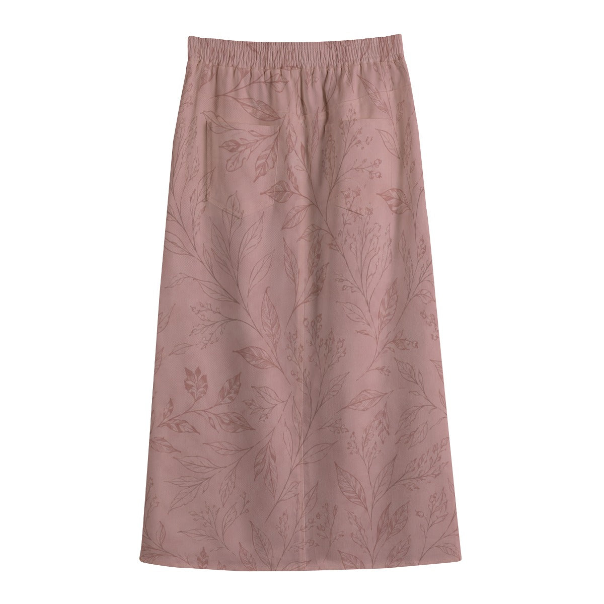 PU Dusty Botanical コットンキャンバス ミディスカート