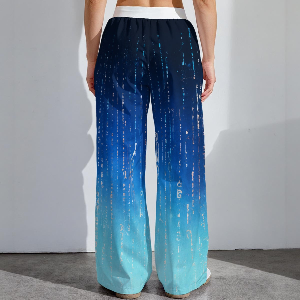 PU Cyber Flow High-Stretch Wide-Leg Pants