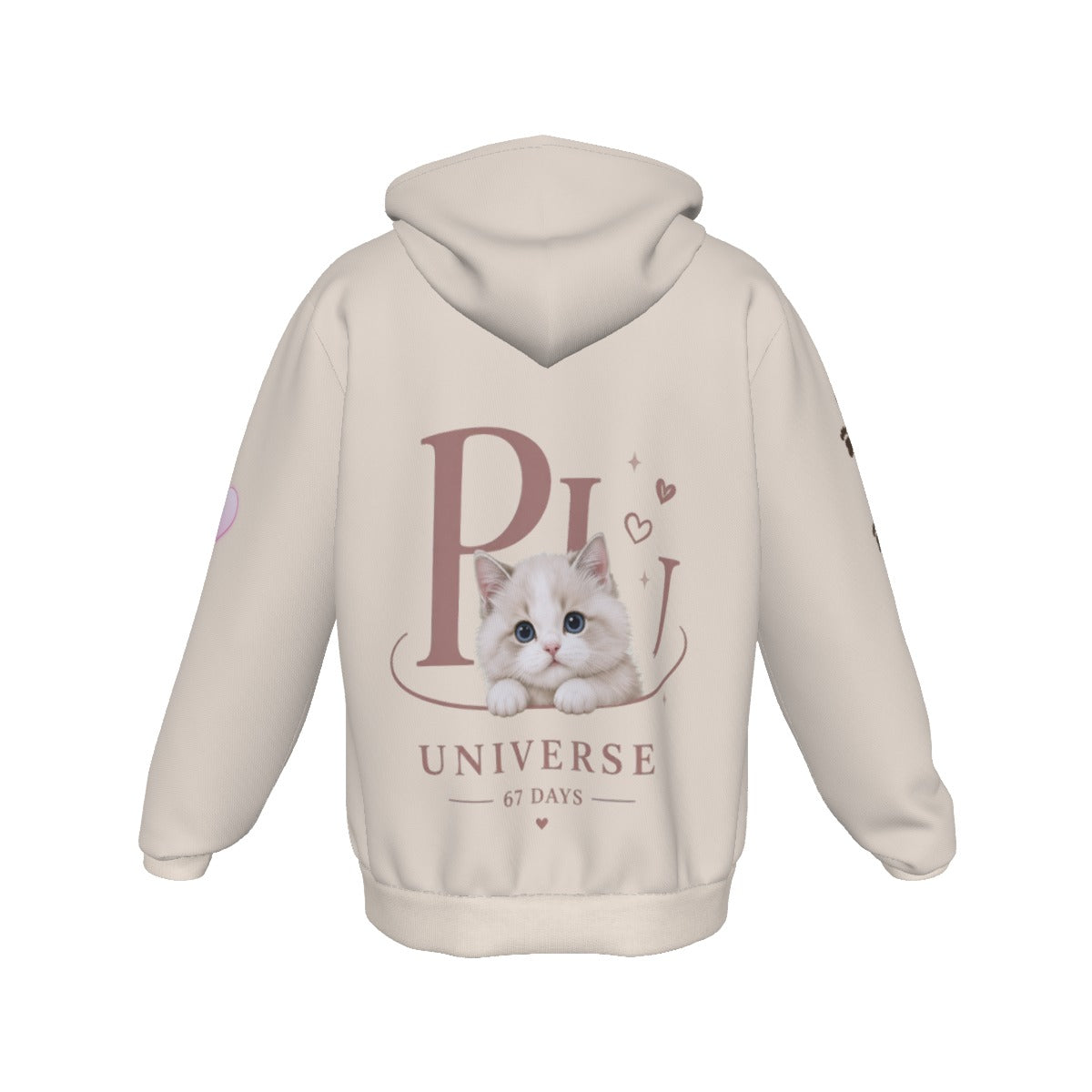 PU All-Over Zip-Up Hoodie