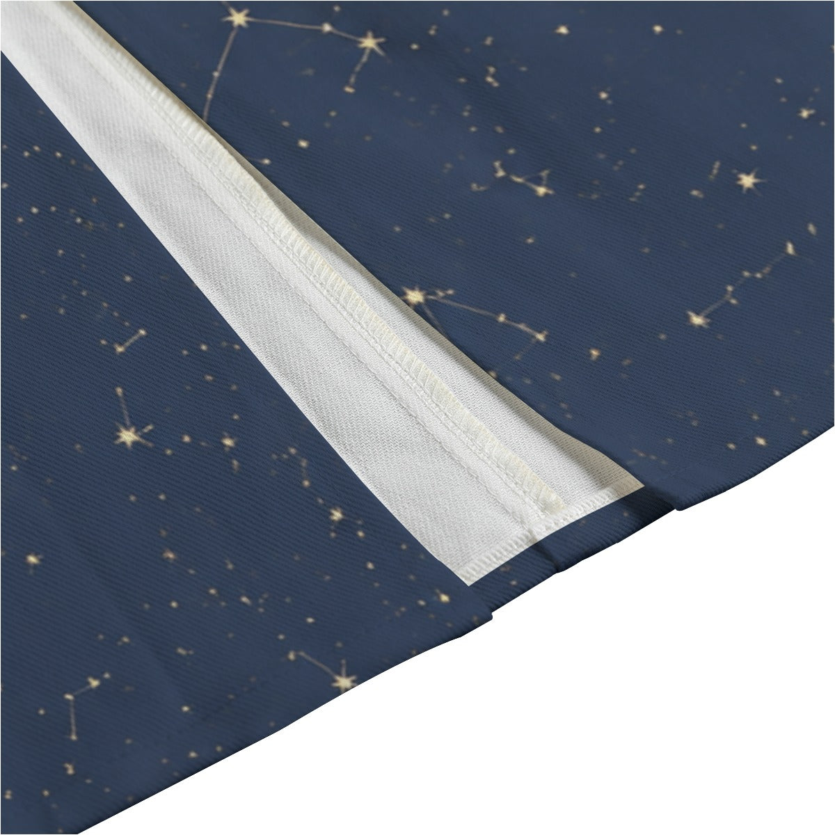 PU Midnight Constellation Cotton Midi Skirt