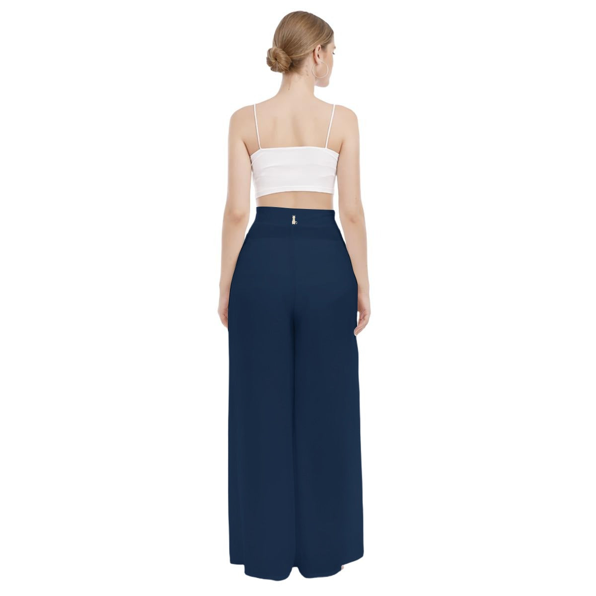 PU Parallel Garden Cat Wide-Leg Pants