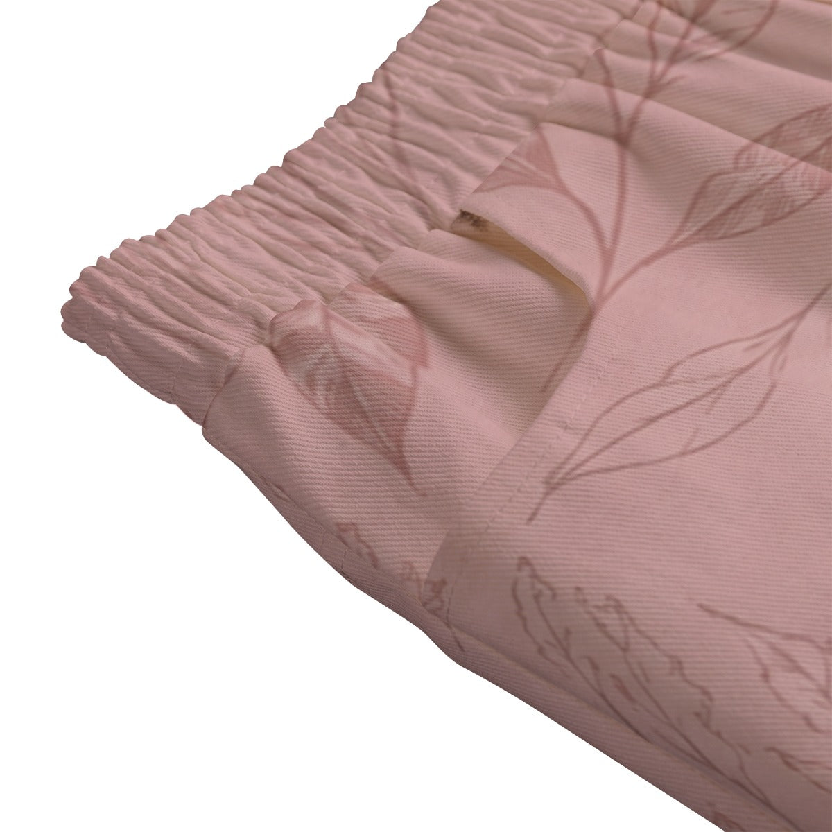 PU Dusty Botanical コットンキャンバス ミディスカート