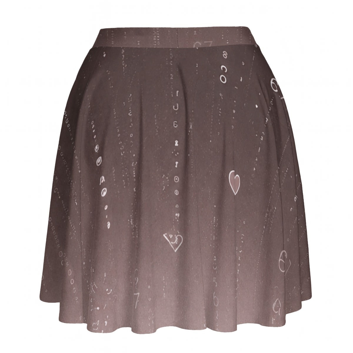 PU Quiet Signal A-Line Mini Skirt