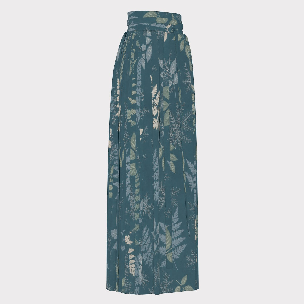 PU Mist Fern Pleated Maxi Skirt
