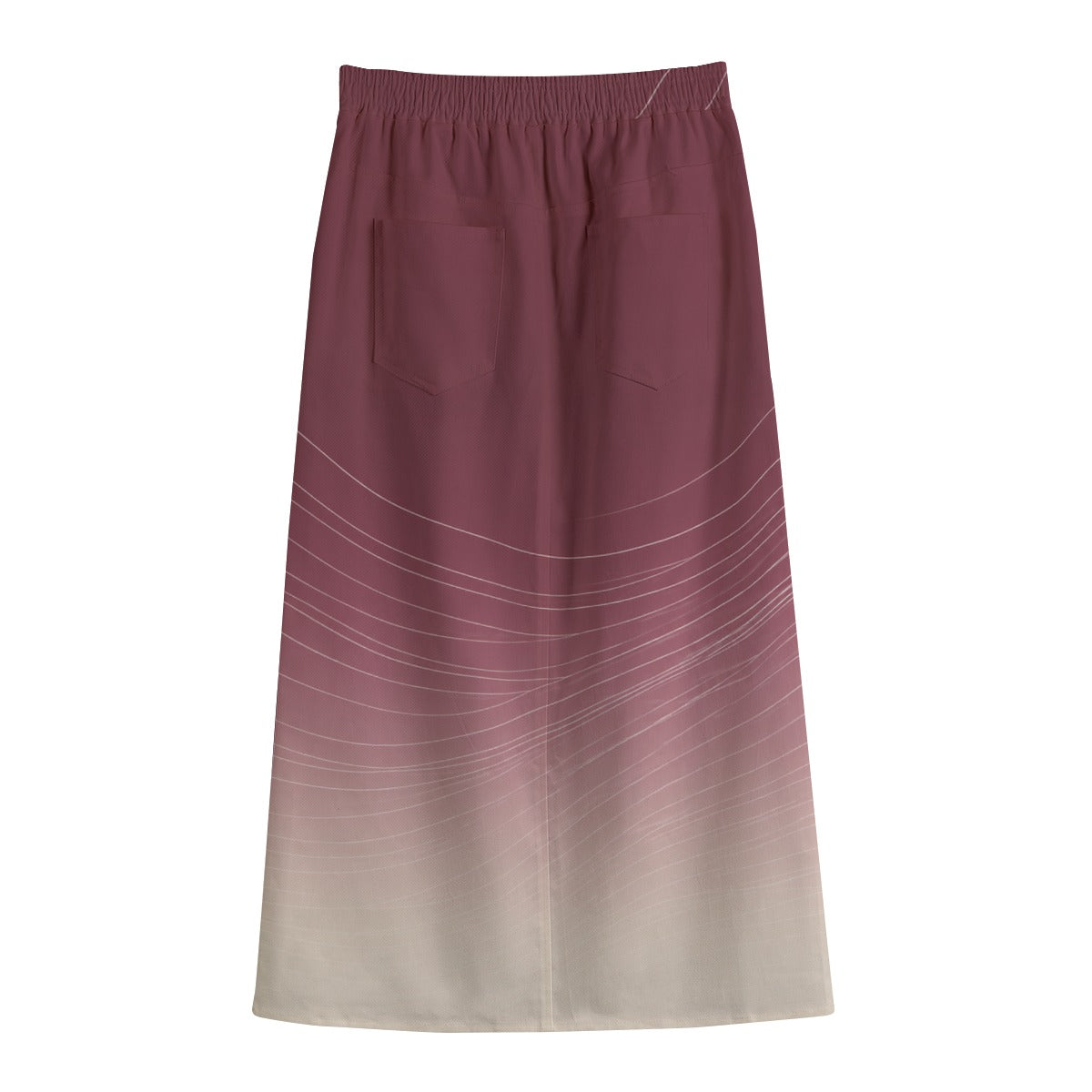 PU Rose Horizon Cotton Midi Skirt