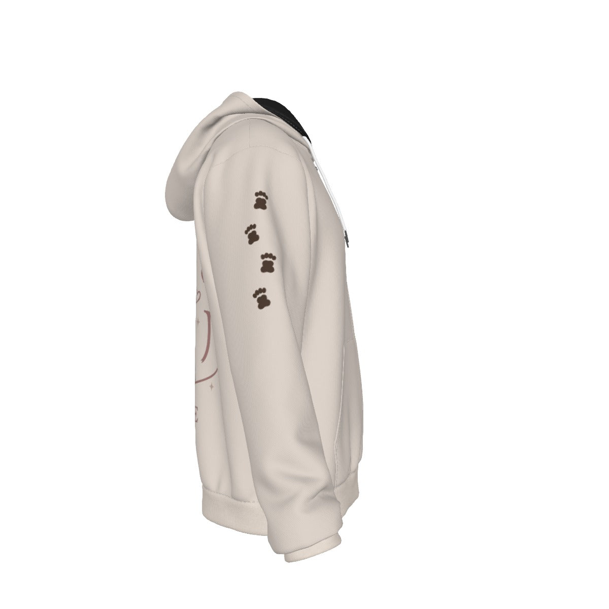 PU All-Over Zip-Up Hoodie