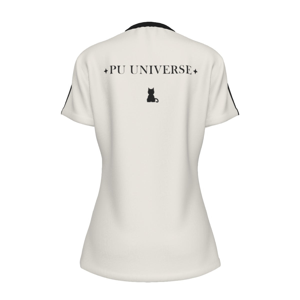 PU Universe Women's Cat Emblem Line T-Shirt