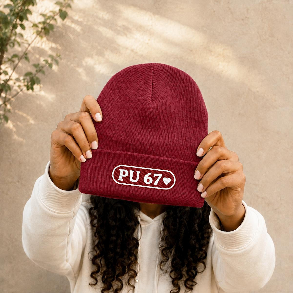PU Universe 67 Embroidered Knit Beanie