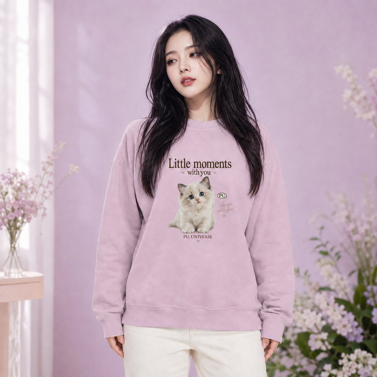 PU Little Moments Kitten Sweatshirt — Soft Edition