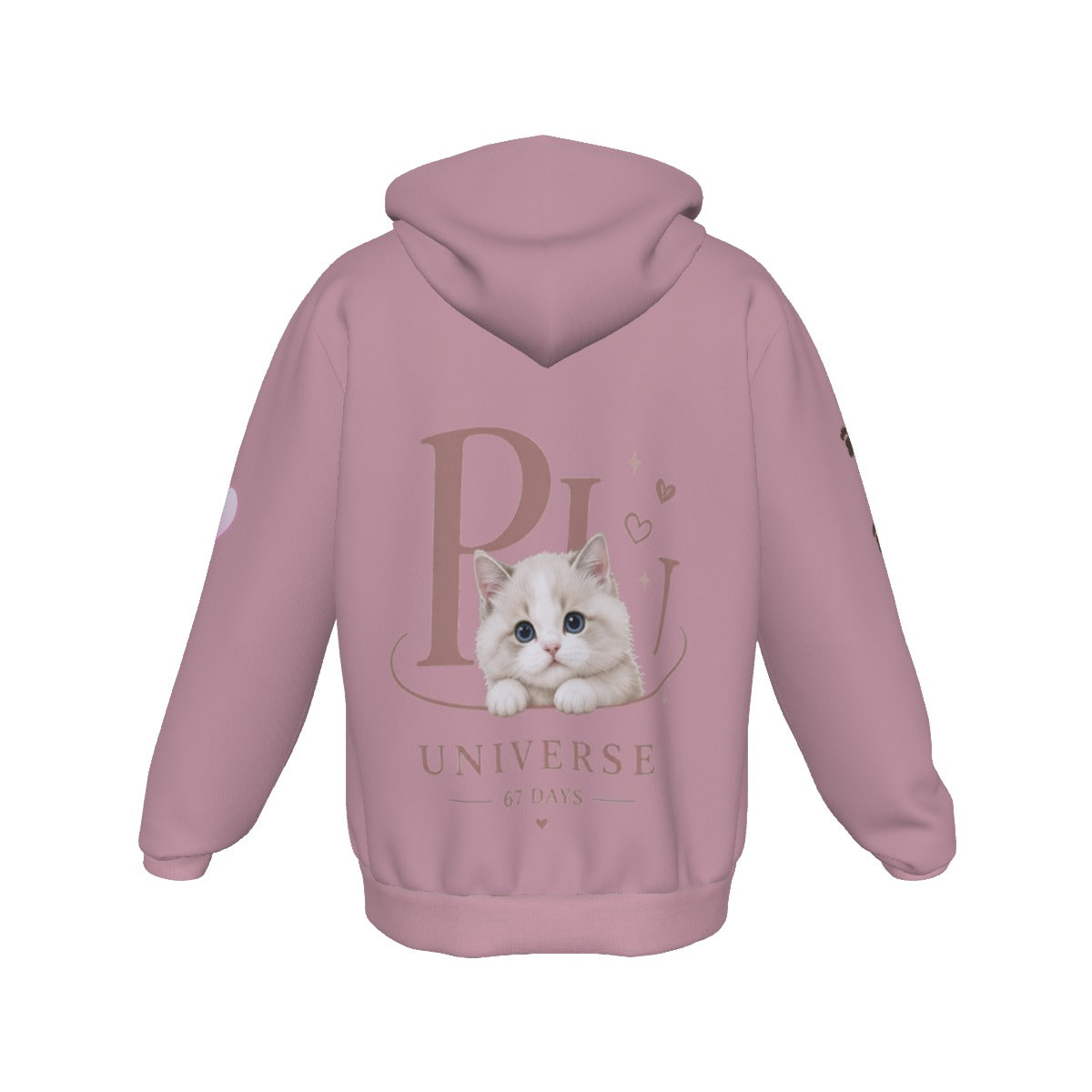 PU All-Over Zip-Up Hoodie