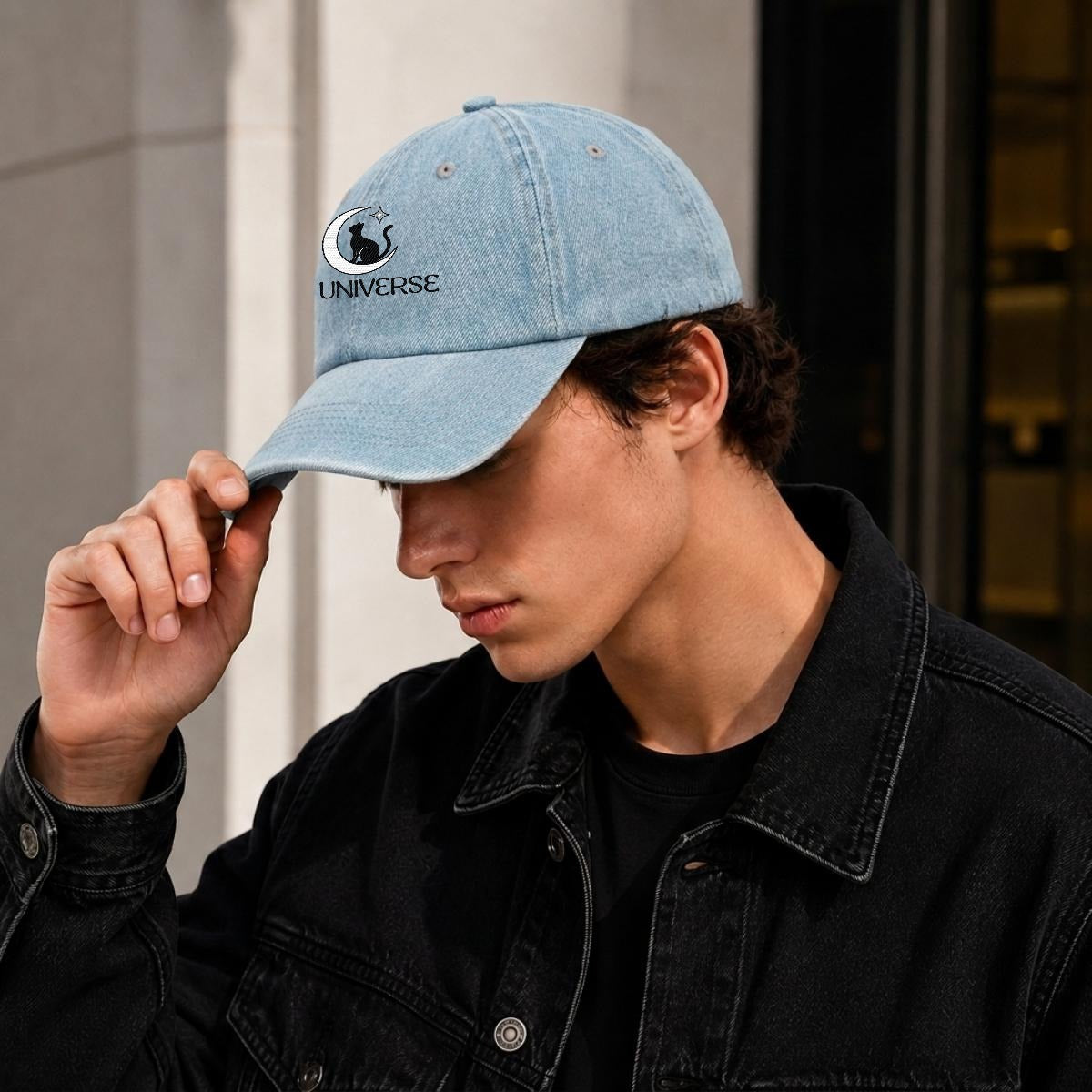 PU Universe Signature Embroidered Baseball Cap