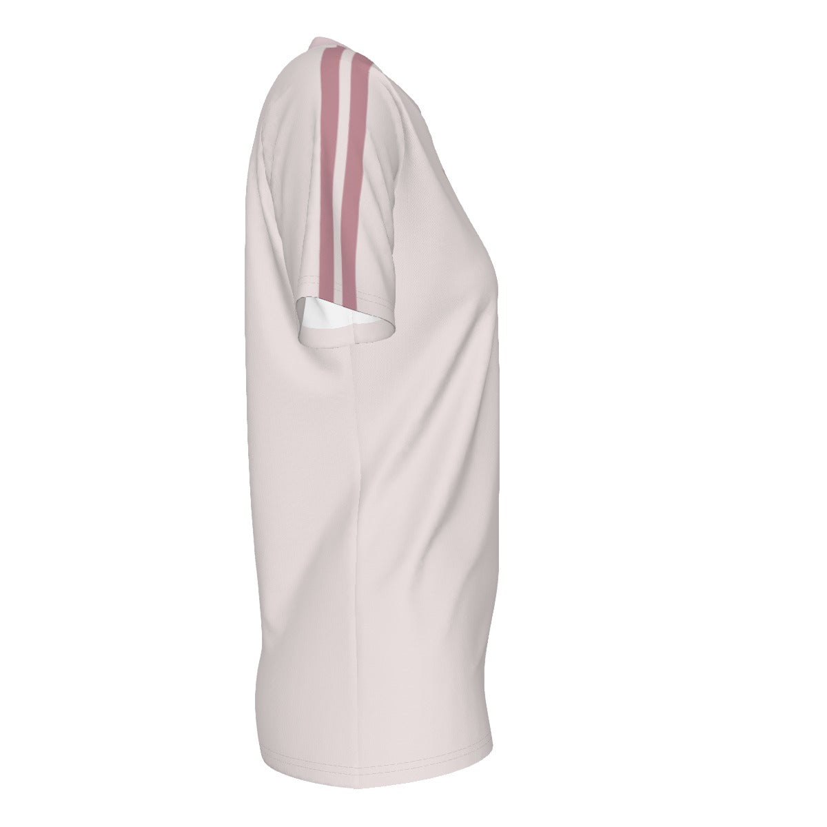 PU Double Stripe Logo Tee – Pink