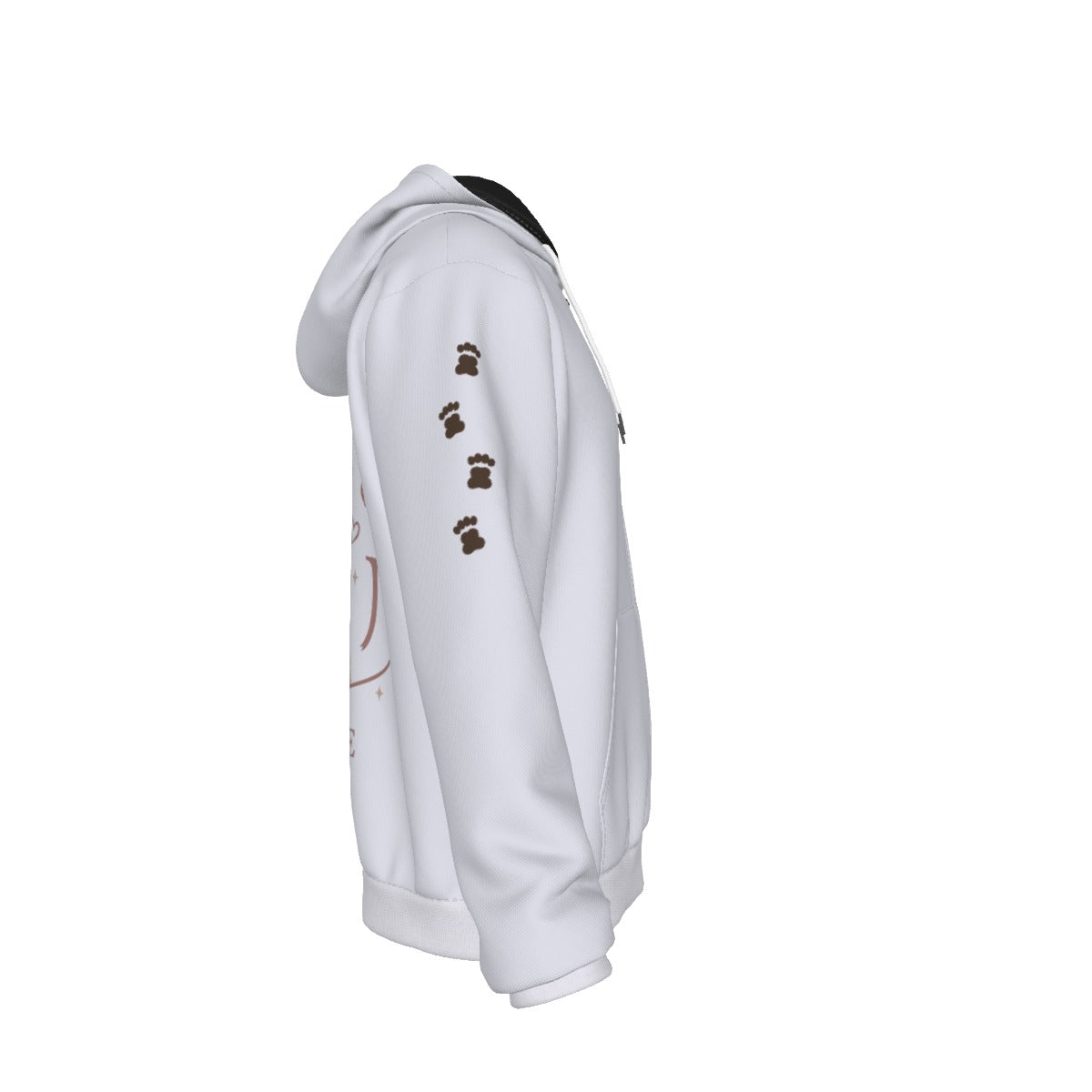 PU All-Over Zip-Up Hoodie