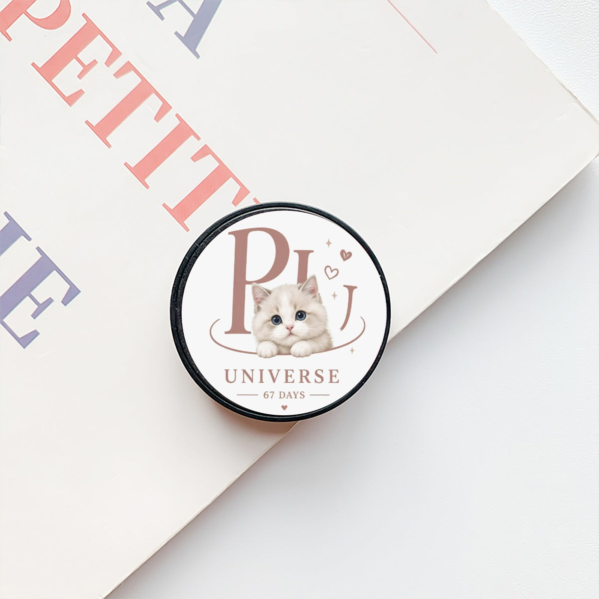 PU Day 67 Kitten スマホグリップホルダー