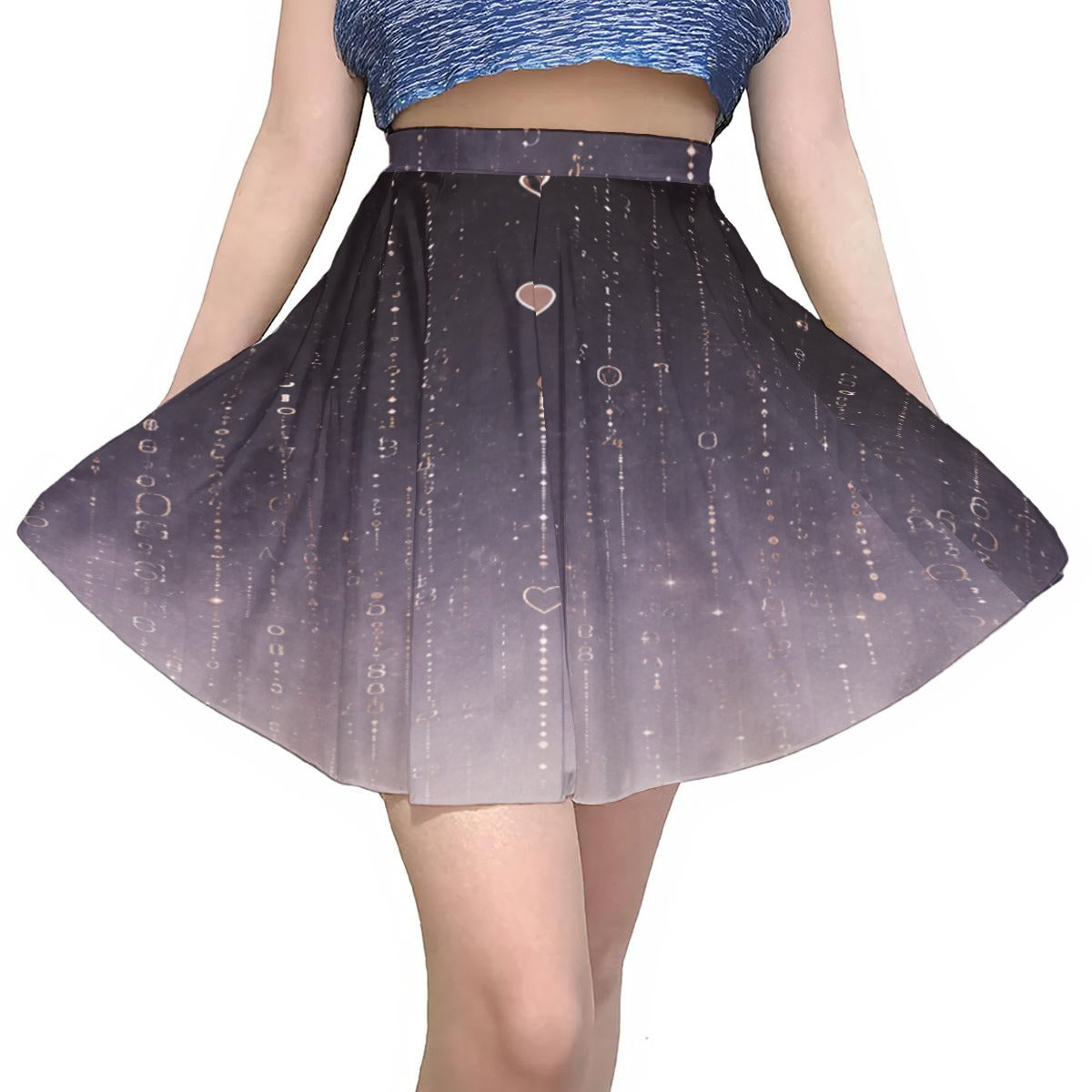 PU Midnight Signal A-Line Mini Skirt