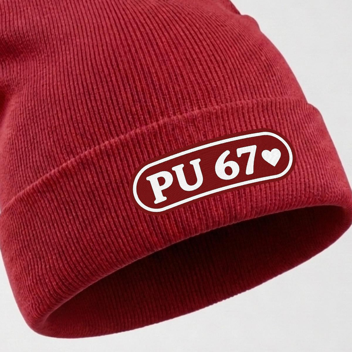 PU Universe 67 Embroidered Knit Beanie