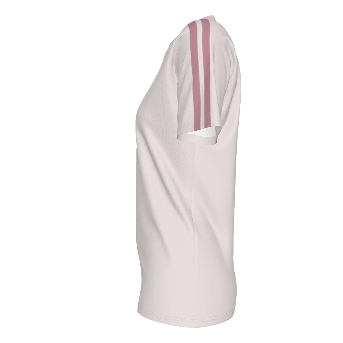 PU Double Stripe Logo Tee – Pink