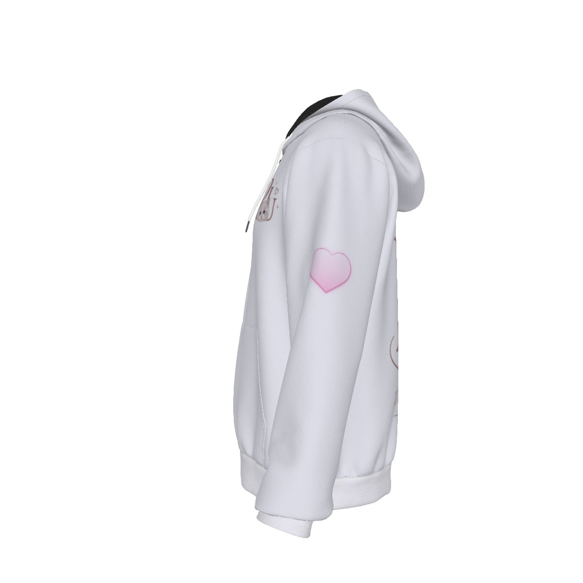 PU All-Over Zip-Up Hoodie
