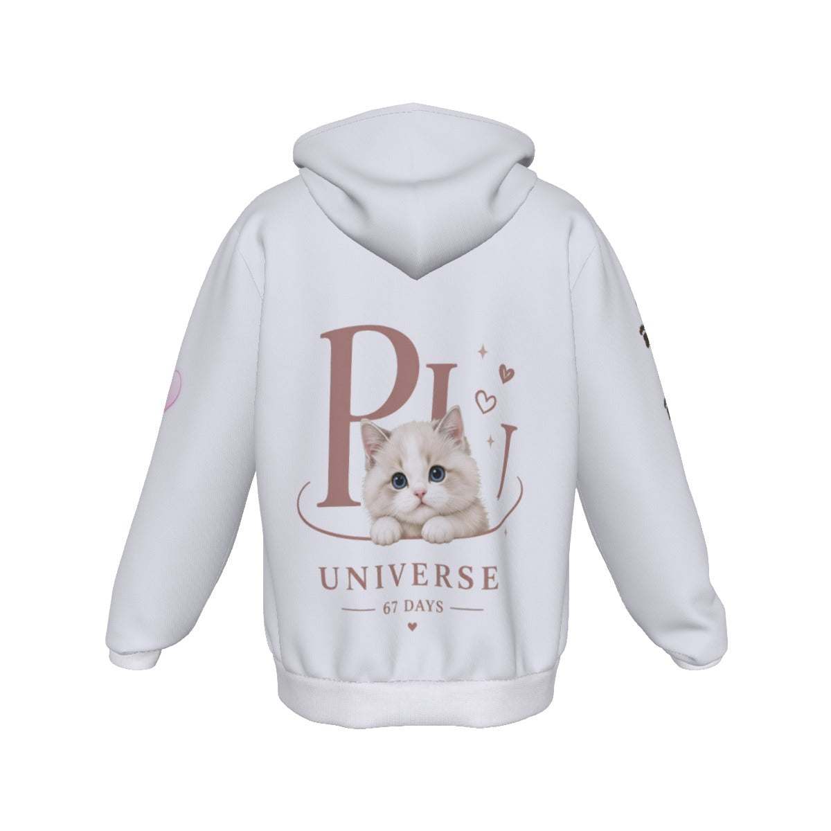 PU All-Over Zip-Up Hoodie