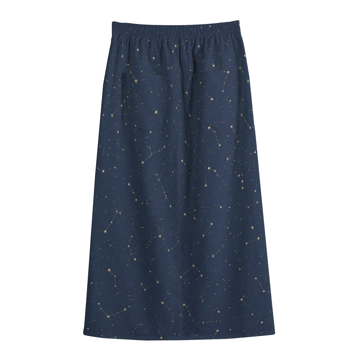 PU Midnight Constellation Cotton Midi Skirt
