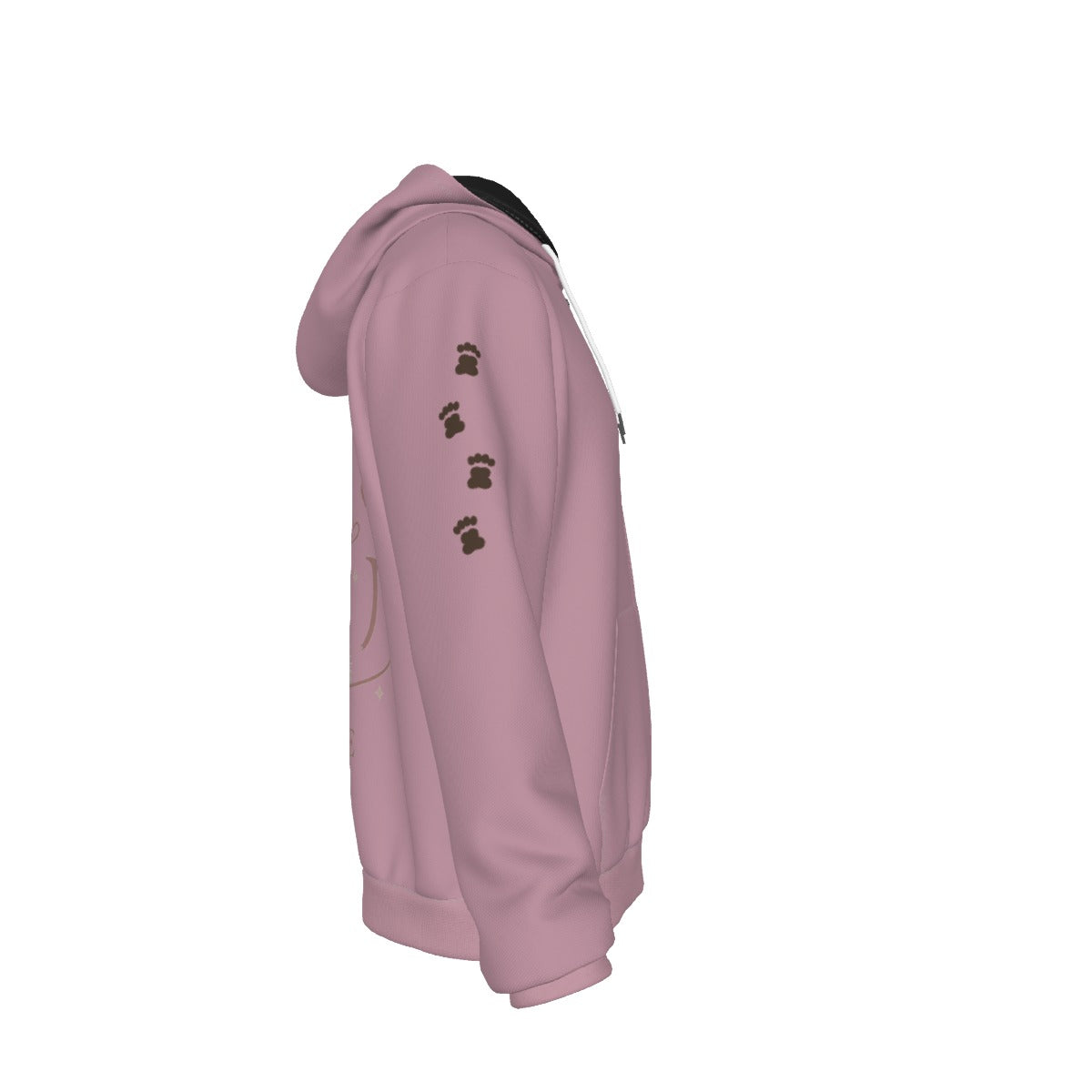 PU All-Over Zip-Up Hoodie