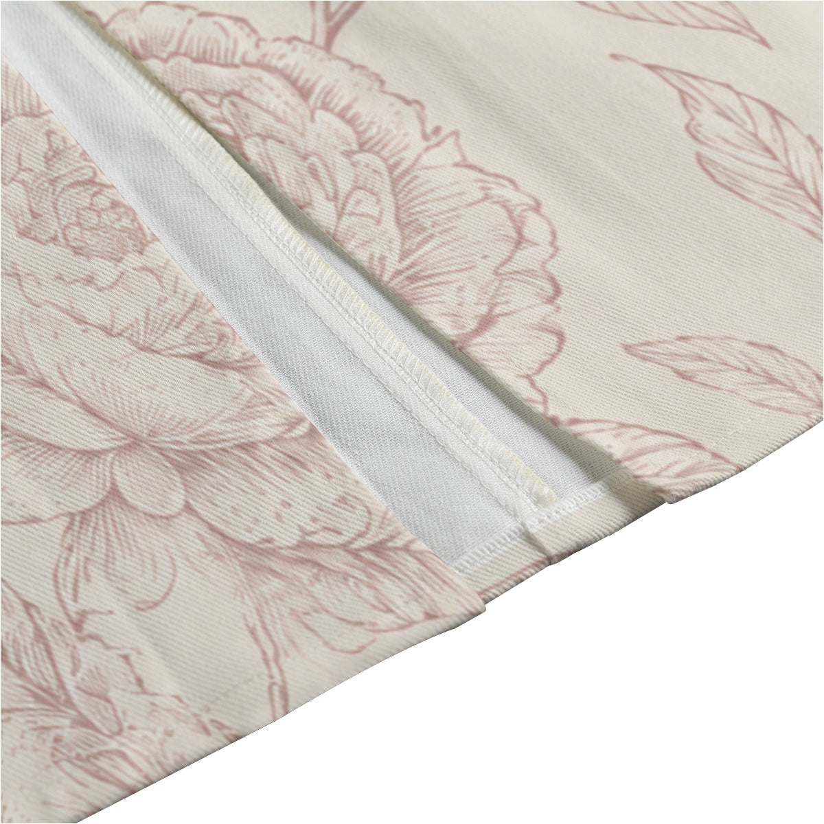 PU Ivory Botanical コットンキャンバス ミディスカート