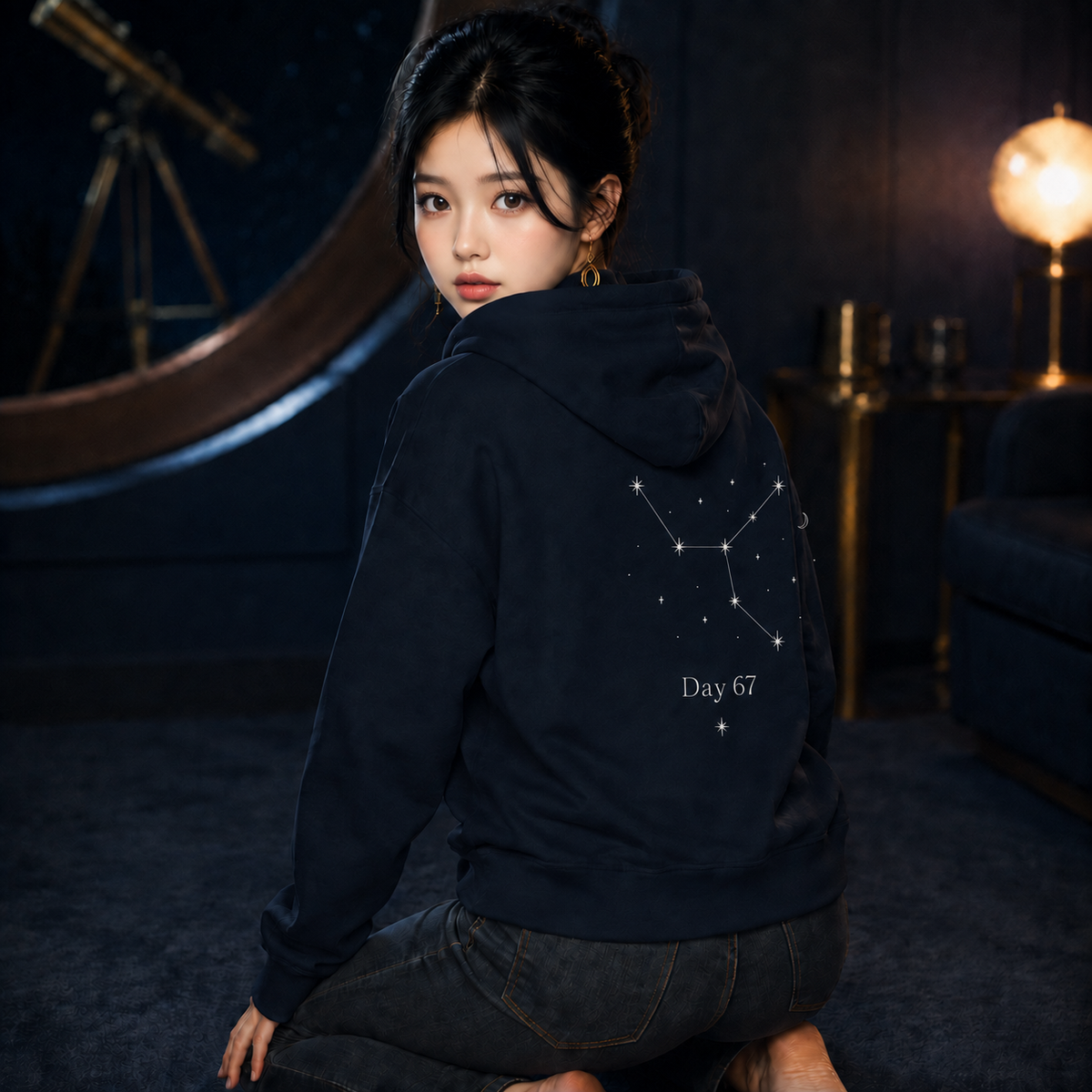 PU Day 67 Celestial Constellation フーディー