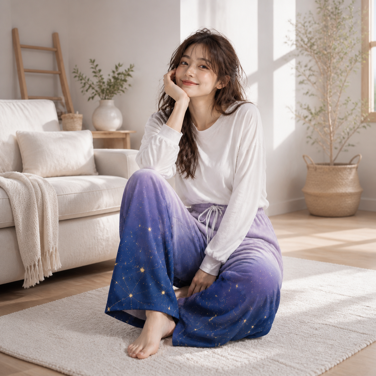 PU Celestial Dusk Wide-Leg Pants