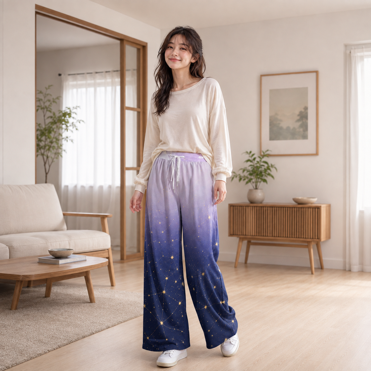 PU Celestial Dusk Wide-Leg Pants