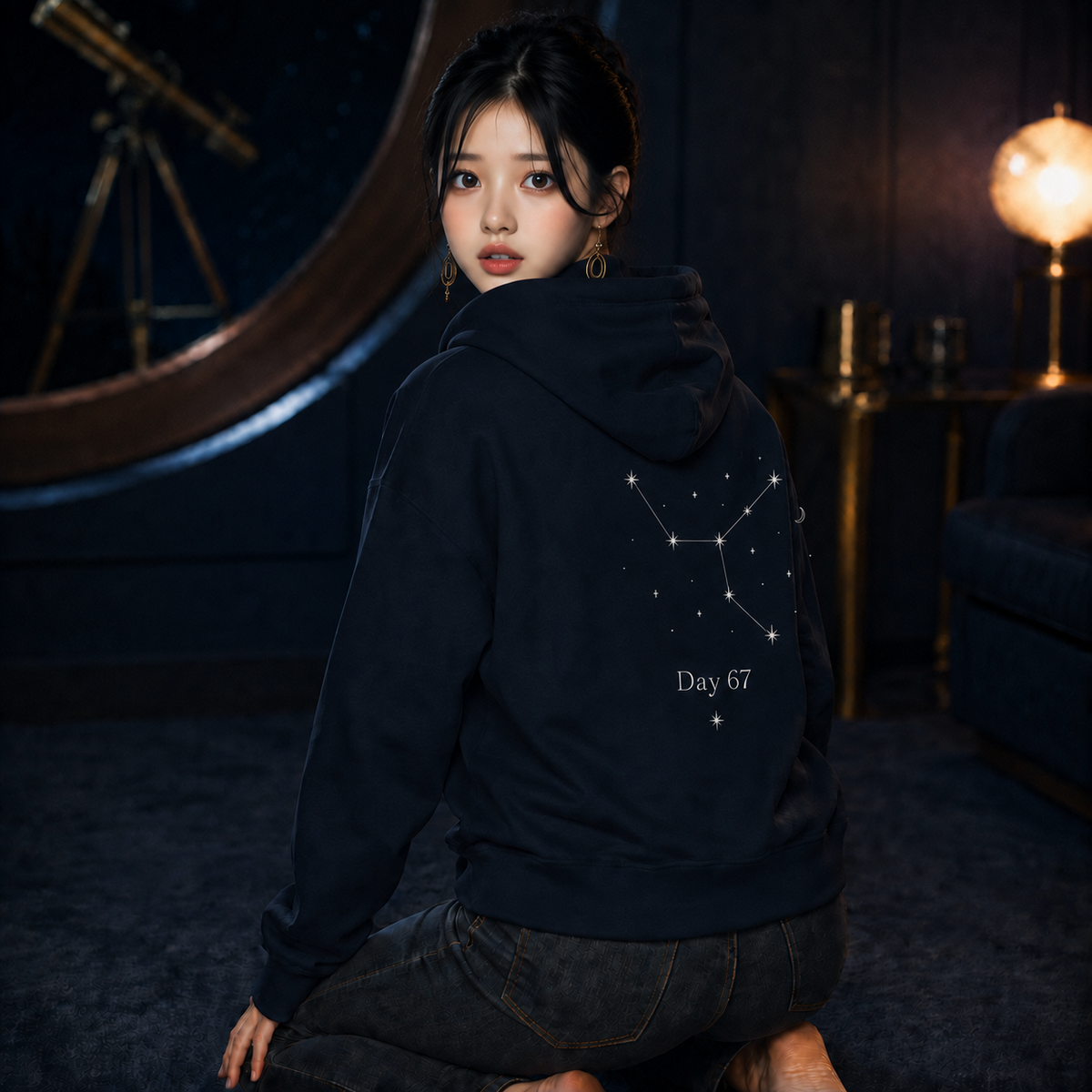 PU Day 67 Celestial Constellation Hoodie worn by Arin / Dae-hye