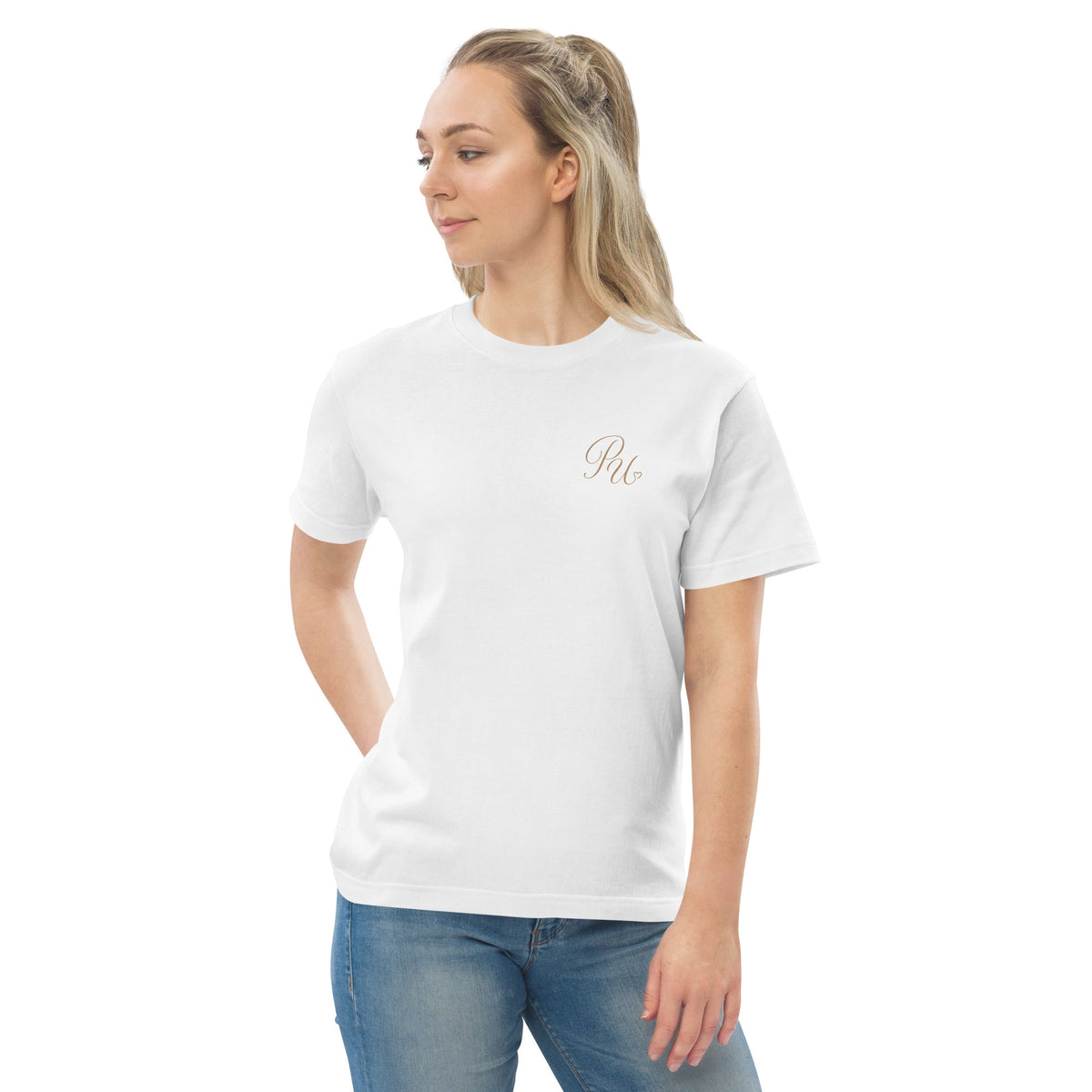 PU Signature Logo Tee — White