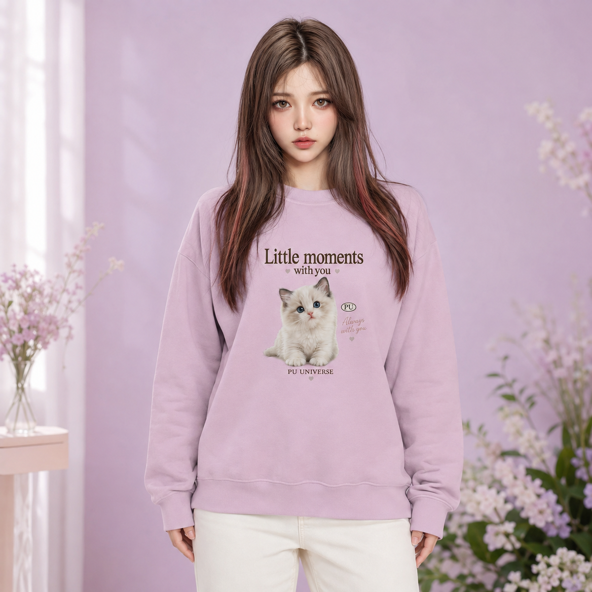 PU Little Moments Kitten Sweatshirt — Soft Edition